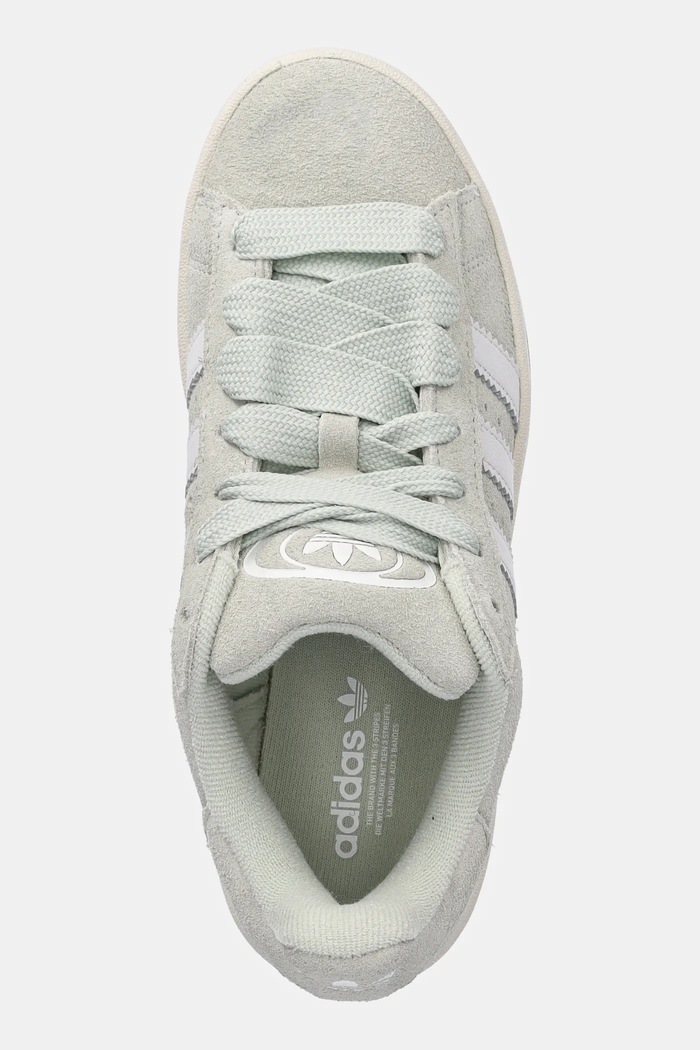Tenisice od brušene kože adidas Originals Campus 00S zelena JQ8348
