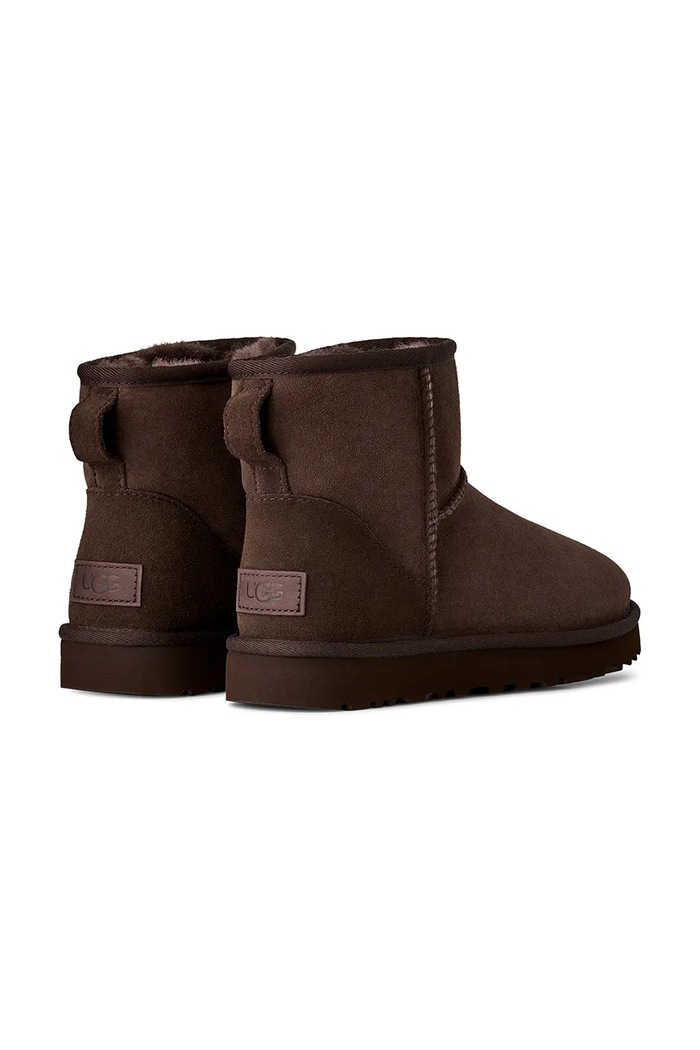 Obuća UGG Čizme za snijeg od brušene kože UGG Classic Mini II 1016222.DDC smeđa
