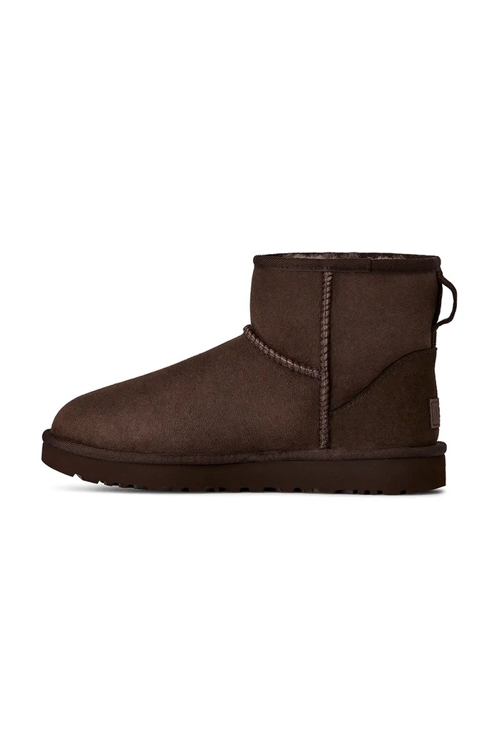 Čizme za snijeg od brušene kože UGG Classic Mini II UGG 1016222.DDC smeđa