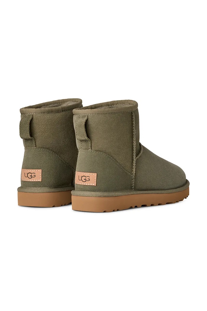 Обувки Велурени апрески UGG Classic Mini II 1016222.MSSGR зелен