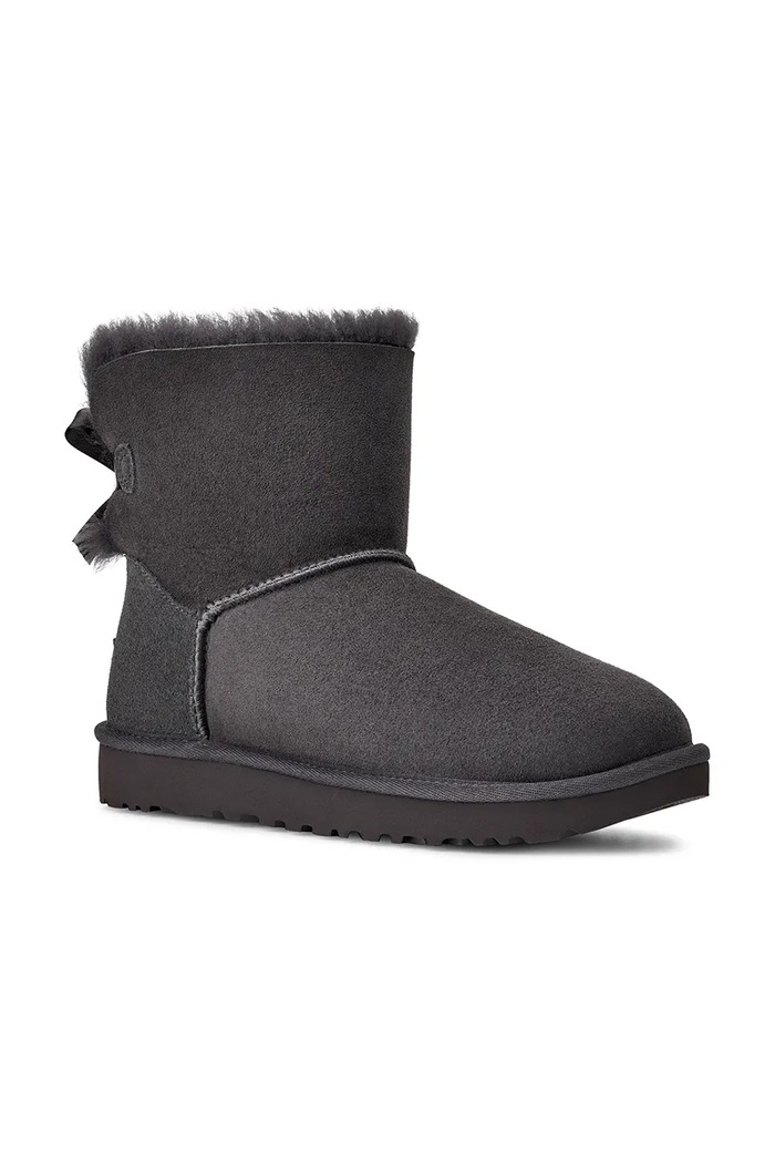 Зимние сапоги UGG Mini Bailey Bow II 1016501.OBS серый AW25