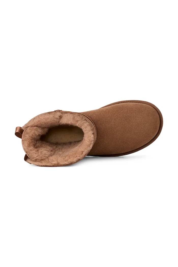 Замшевые сапоги UGG Mini Bailey Bow II 1016501.RYK коричневый