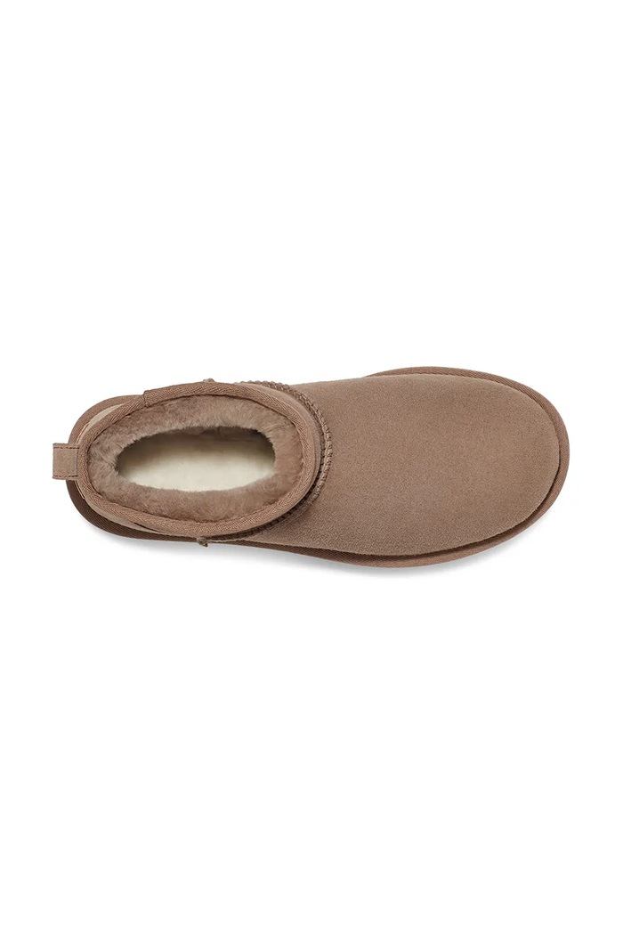 Велурени апрески UGG Classic Ultra Mini 1116109.CRBO бежов