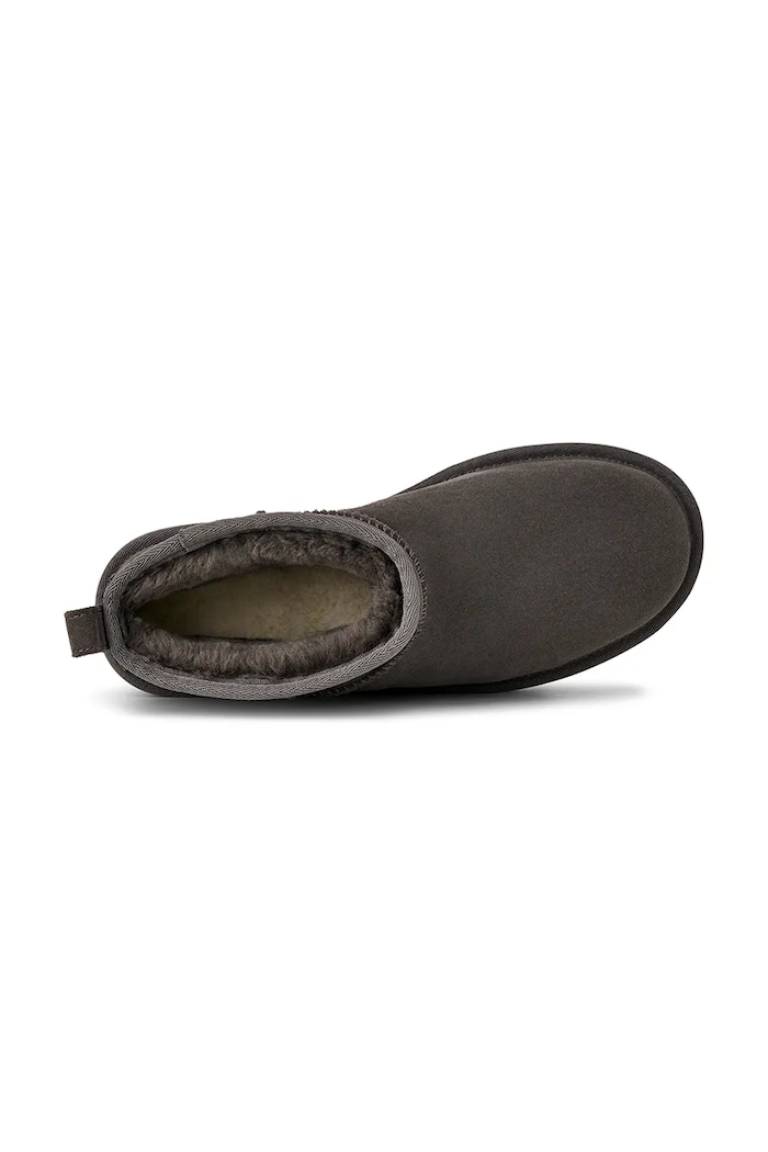 UGG velúr hócipő Classic Ultra Mini Platform 1135092.CHRC szürke