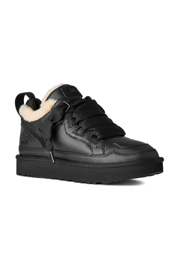 UGG leather sneakers Lowmel Lthr 1171537.BLK black AW25