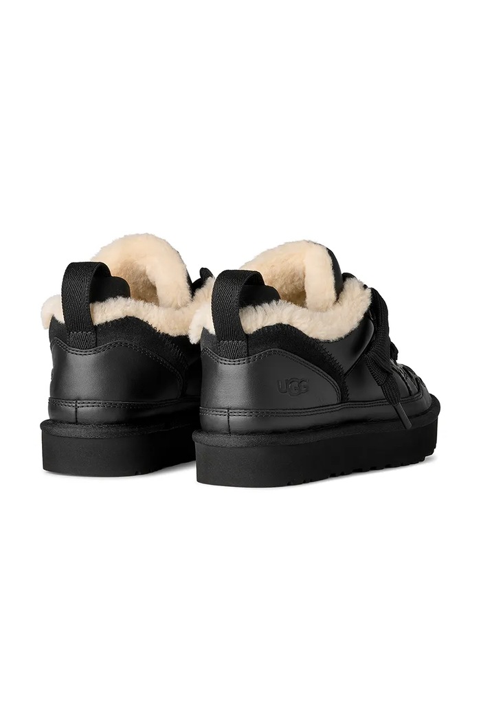Shoes UGG leather sneakers Lowmel Lthr 1171537.BLK black