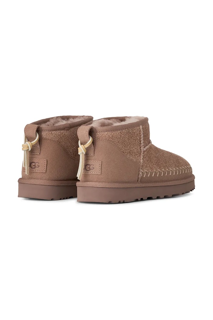 Boty Semišové sněhule UGG Classic Ultra Mini Biarritz 1171538.RYK hnědá