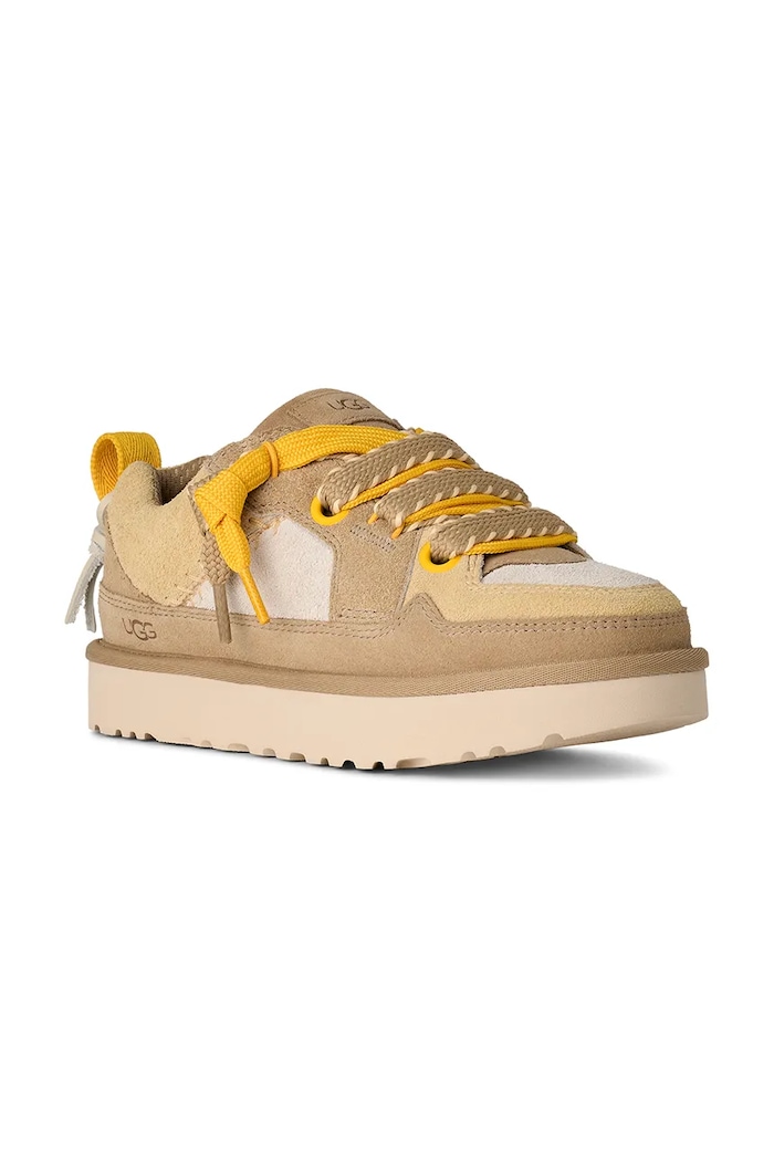 UGG sneakersy zamszowe Lo Lowmel Biarritz 1172710.MDSD beżowy AW25