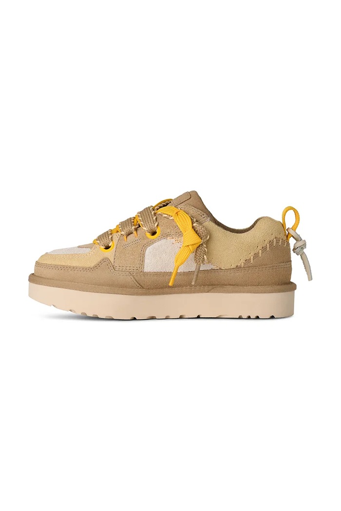 UGG sneakersy zamszowe Lo Lowmel Biarritz beżowy 1172710.MDSD