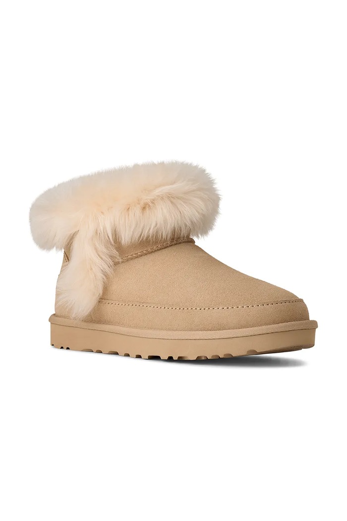 Semišové sněhule UGG Classic Ultra Mini Chalet 1173832.SNDCS béžová AW25