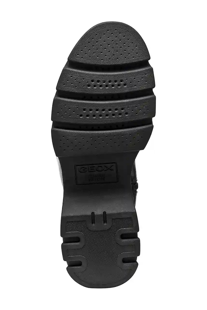 Kožené kovbojské topánky Geox D PLUETTE D565ME.05446.C9999 čierna