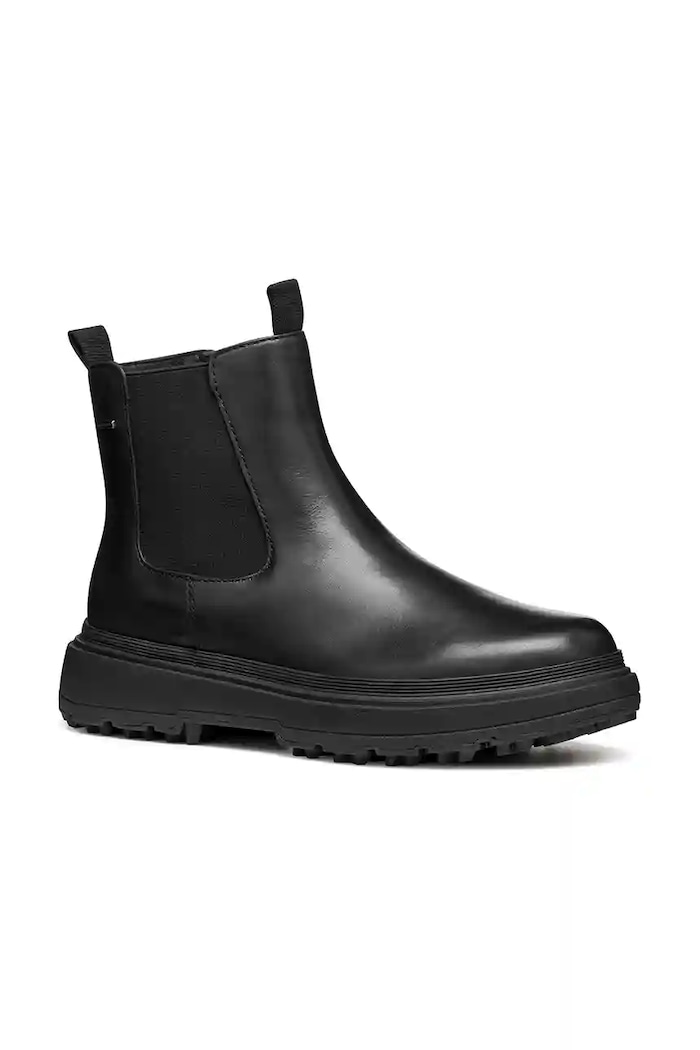 Kožené členkové topánky Geox D LAMIDIE + GRIP ABX D46XMD.00043.C9999 čierna AW25