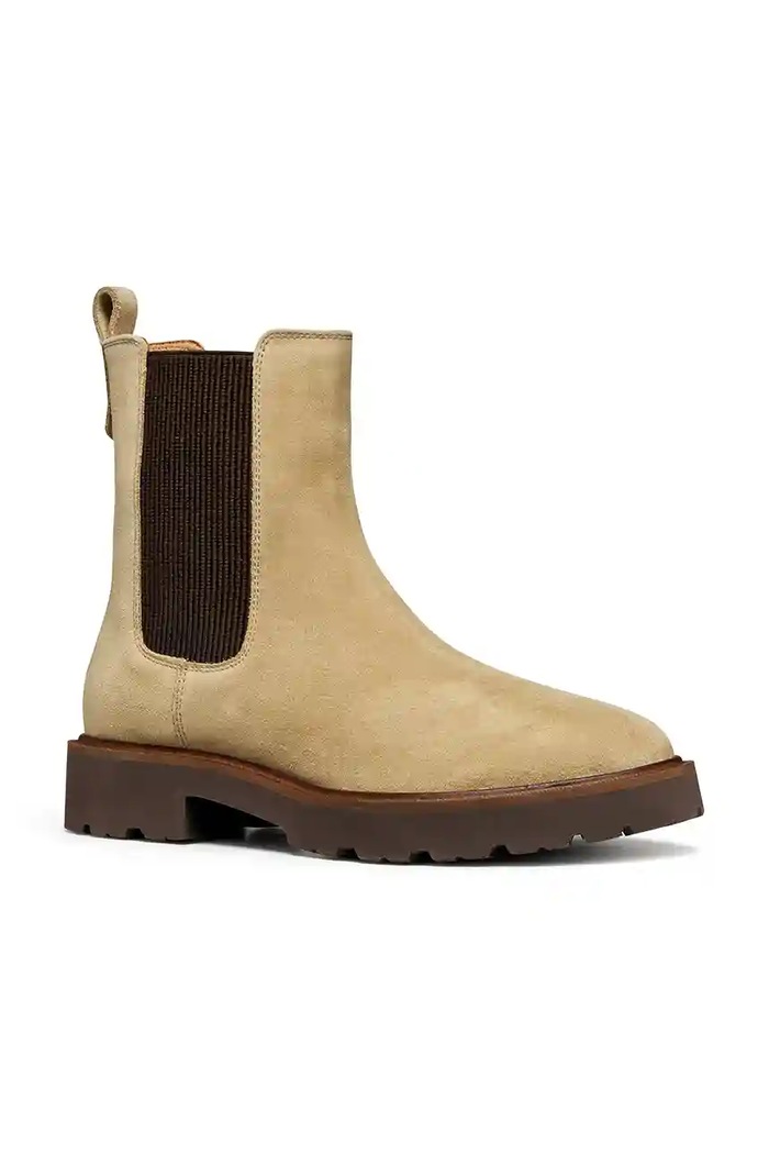 Semišové topánky Geox D NORIZE D564ZD.00022.C5010 béžová AW25