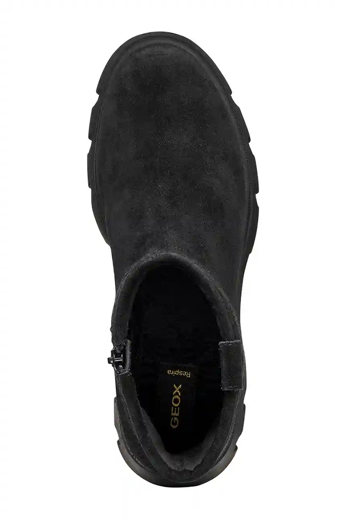 Semišové topánky Geox D PLUETTE D565MA.00022.C9999 čierna