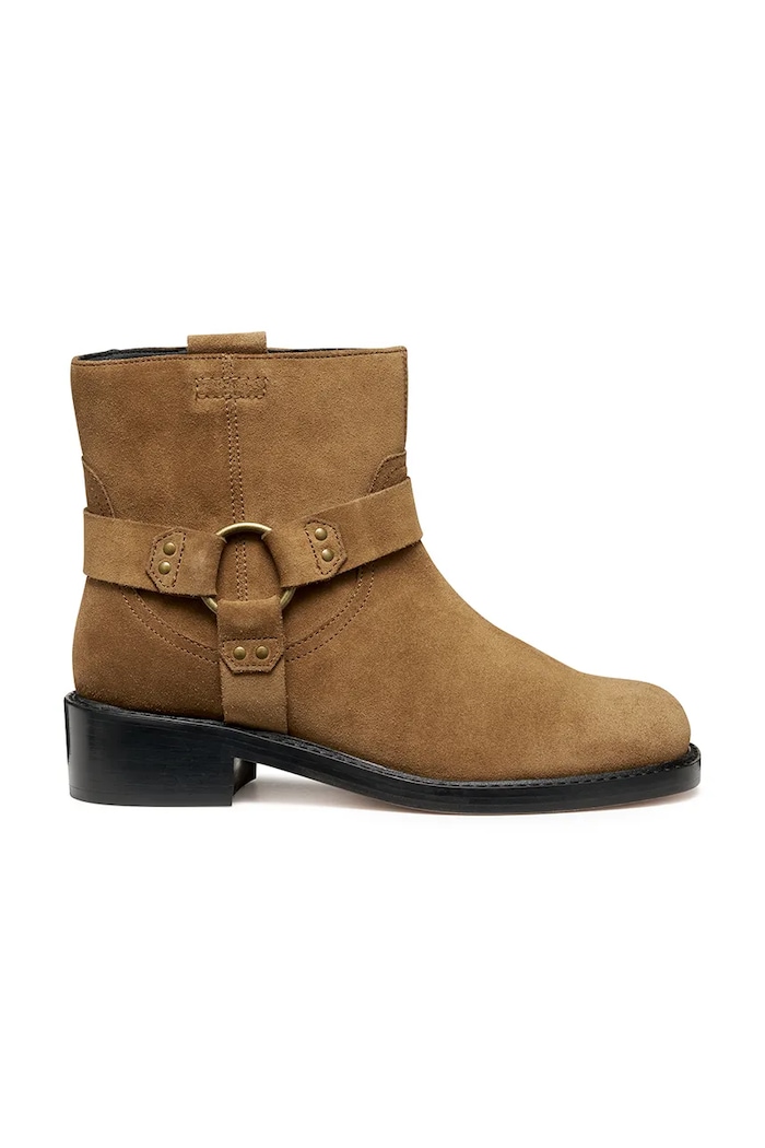 Geox velúr bokacsizma D NALVIA nem szigetelt barna D565QB.00022.C6372