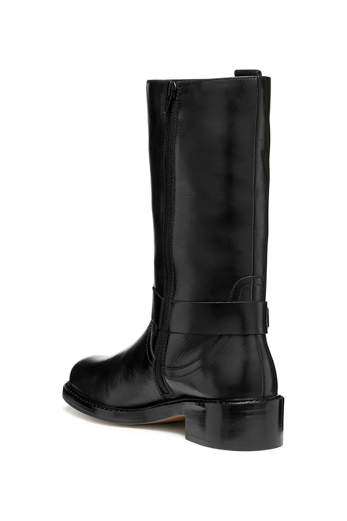 Geox bőr csizma D NALVIA fekete D565QC.000FF.C9999