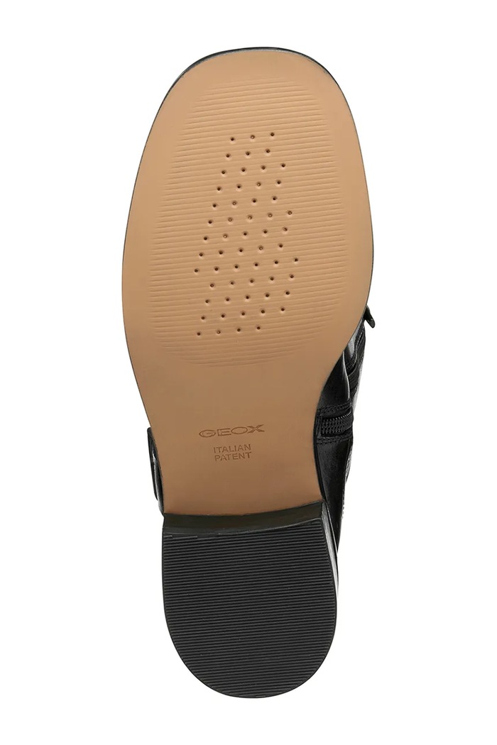 Geox bőr csizma D NALVIA D565QC.000FF.C9999 fekete
