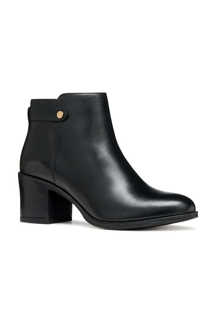 Geox bőr csizma D NEW ASHEEL D56FSA.00043.C9999 fekete AW25