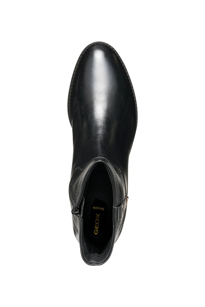 Geox botki skórzane D FELICITY D56G1A.00043.C9999 czarny
