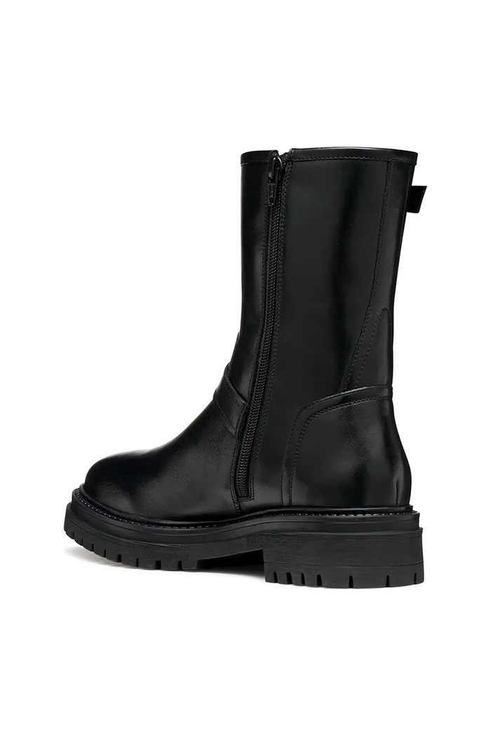 Geox bőr csizma D IRIDEA fekete D56HRD.00043.C9999