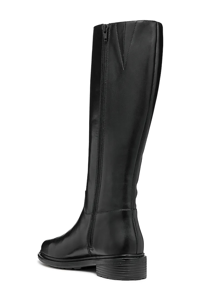 Geox bőr csizma D WALK PLEASURE fekete D46TGD.00043.C9999