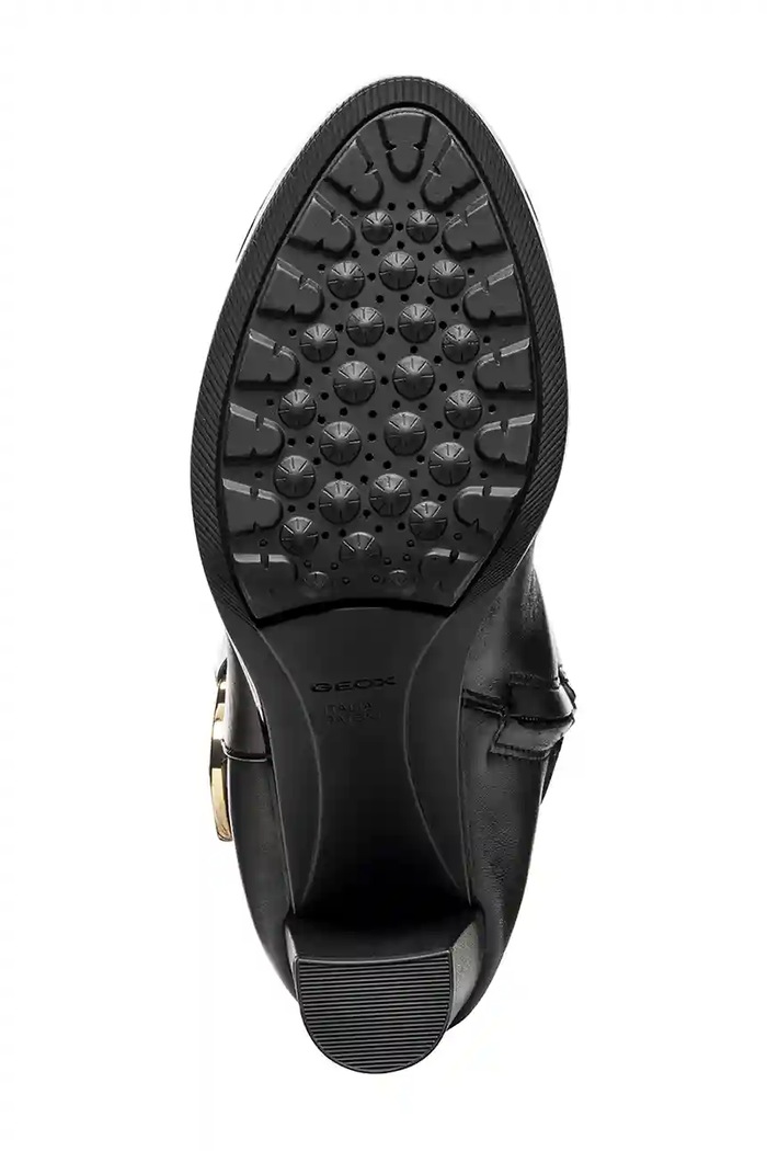 Kožené čižmy Geox D WALK PLEASURE 85 D56TFB.00043.C9999 čierna
