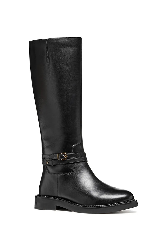 Geox bőr csizma D SERILDA D56WYA.00043.C9999 fekete AW26