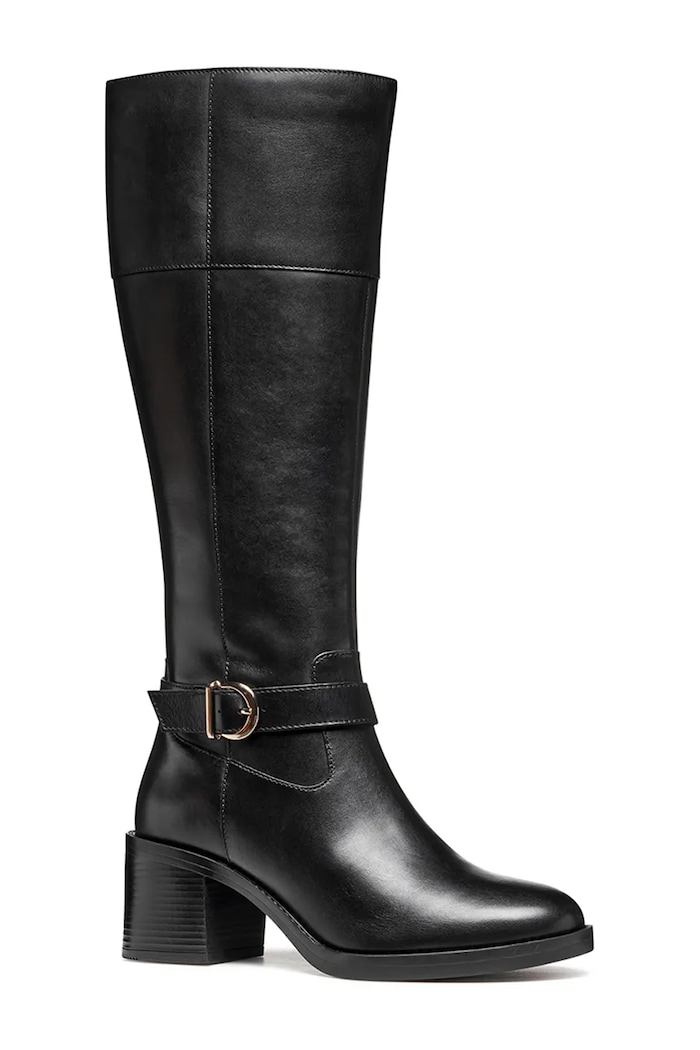 Geox bőr csizma D SERILDA 60 D56XXB.00043.C9999 fekete AW25