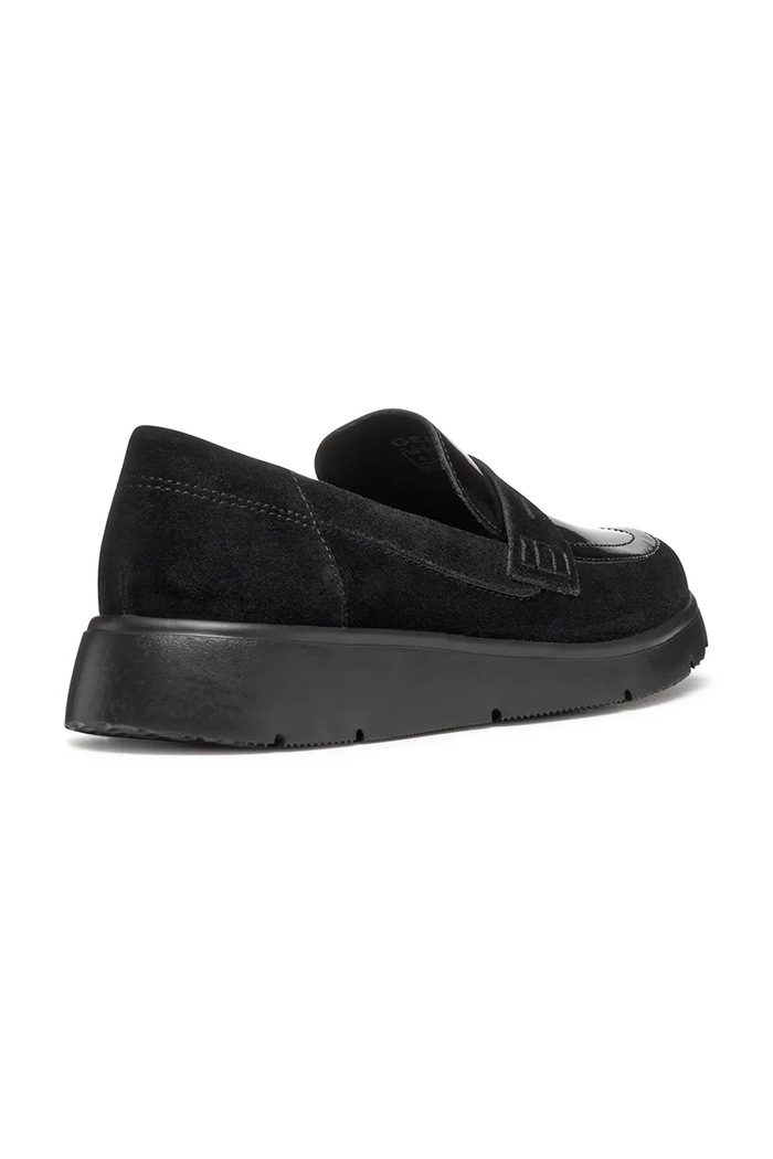 Scarpe Geox mocassini in camoscio D ARLARA D46LCB.02266.C9999 nero
