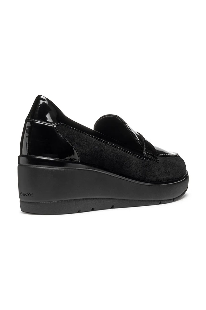 Scarpe Geox mocassini in pelle D ILDE D46RAB.02202.C9999 nero