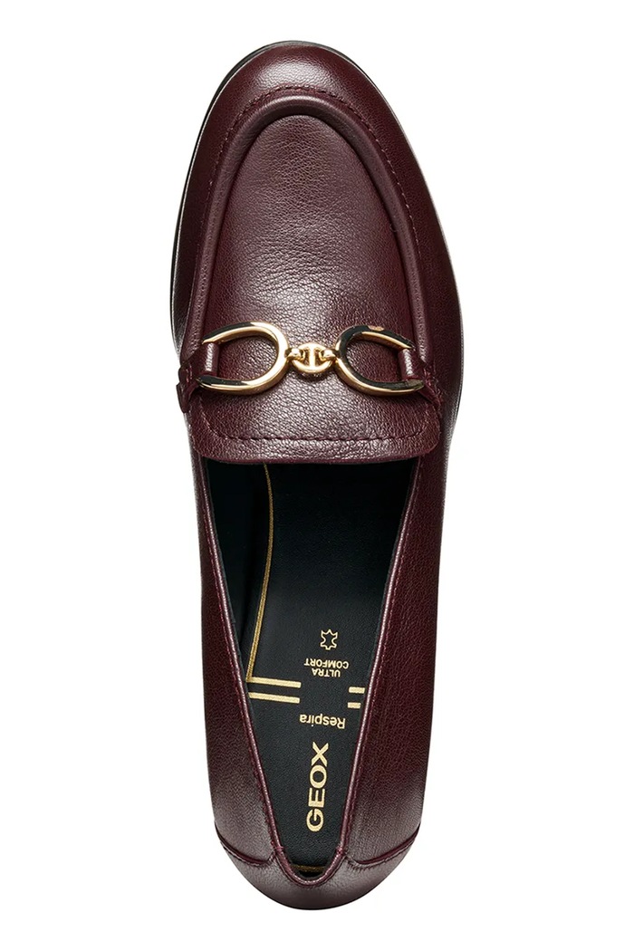 Usnjeni salonarji Geox D WALK PLEASURE 55 D46XBF.00081.C7011 bordo