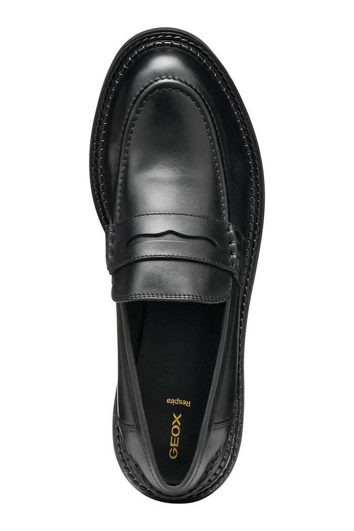 Geox bőr mokaszin D SERILDA D56WYE.00043.C9999 fekete