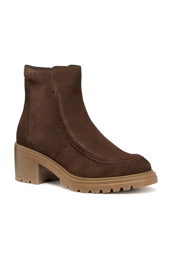 Semišové topánky Geox D DAMIANA D56QCB.00022.C6006 hnedá AW25