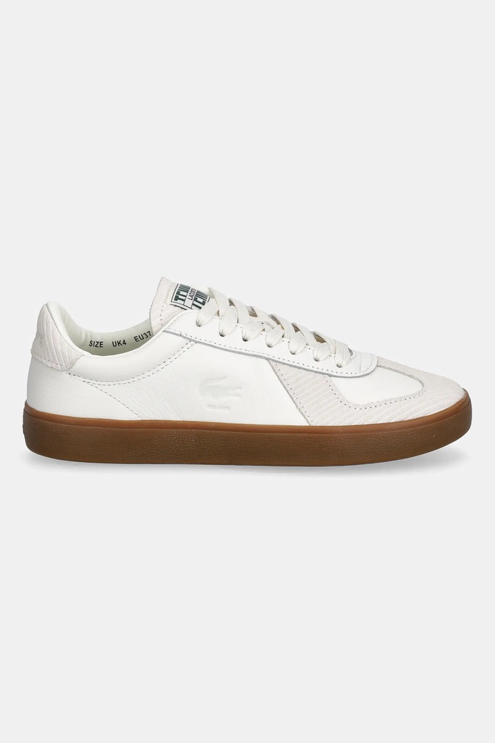 Lacoste sneakersy skórzane Baseshot Pro Sneakers 50SFA0032 beżowy SS26