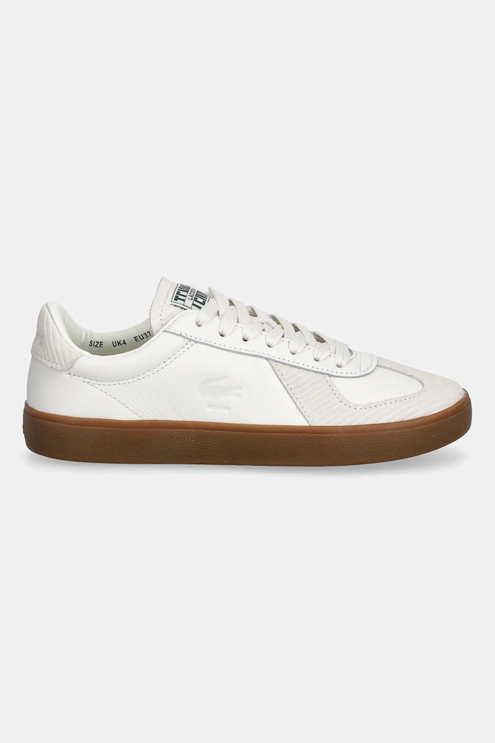 Lacoste sneakersy skórzane Baseshot Pro Sneakers 50SFA0032 beżowy SS26