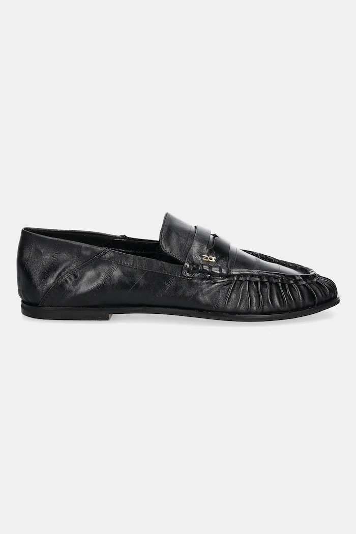 Nokwol mokasyny skórzane Mica Mica.Black.Eel czarny AW25