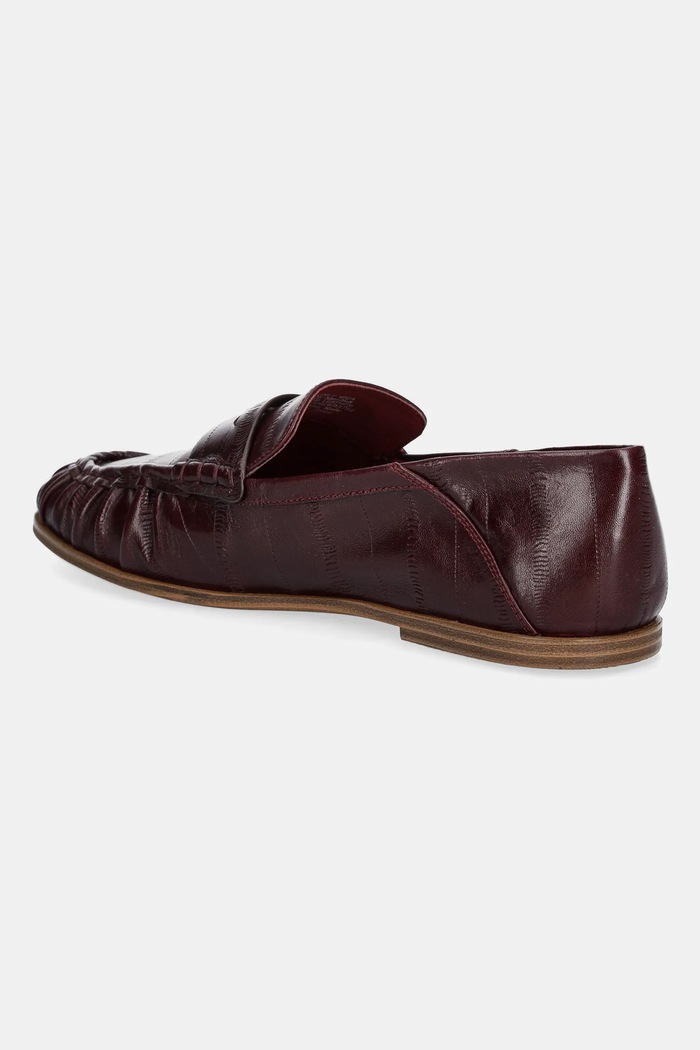 Încălțăminte Nokwol mocasini de piele Mica Mica.Burgundy.Eel burgundia