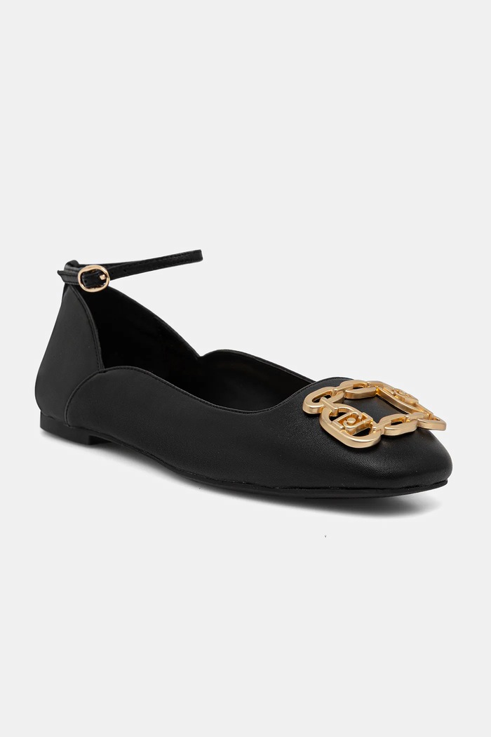 Liu Jo balerini de piele BRIGITTE 01 negru SF5039P006222222