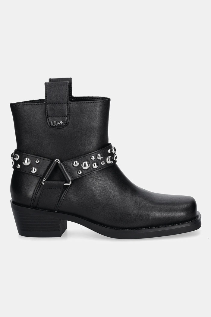 Usnjeni gležnarji Liu Jo ROXY 01 SF5047P010222222 črna AW25