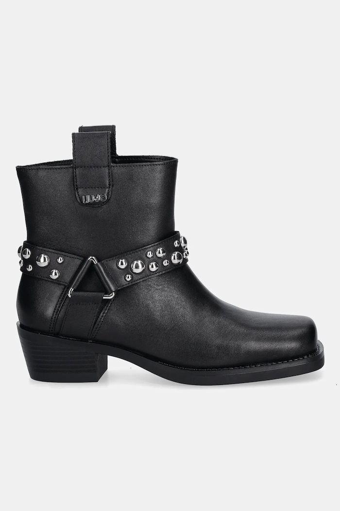 Usnjeni gležnarji Liu Jo ROXY 01 SF5047P010222222 črna AW25