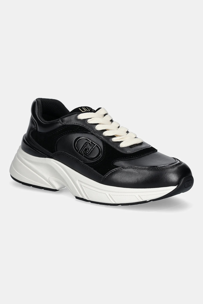 Tenisky Liu Jo LJ01 01 semišová kůže černá BF5017P030422222