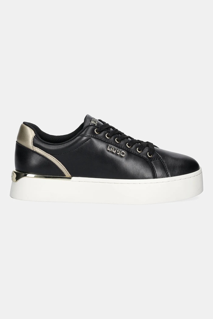 Liu Jo sneakersy skórzane PRETTY 06 BF5041PX026S1189 czarny AW25