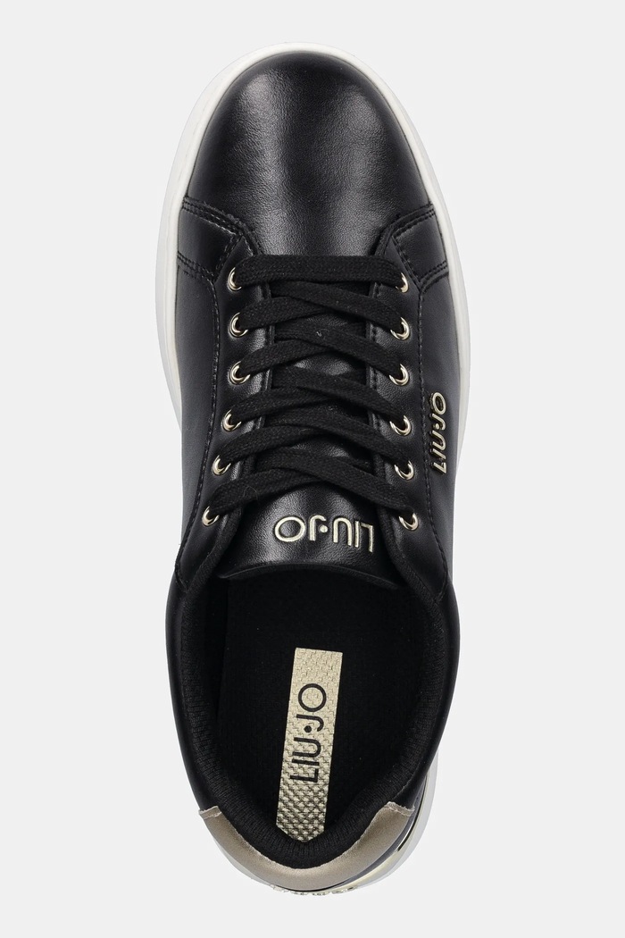 Liu Jo sneakersy skórzane PRETTY 06 czarny BF5041PX026S1189