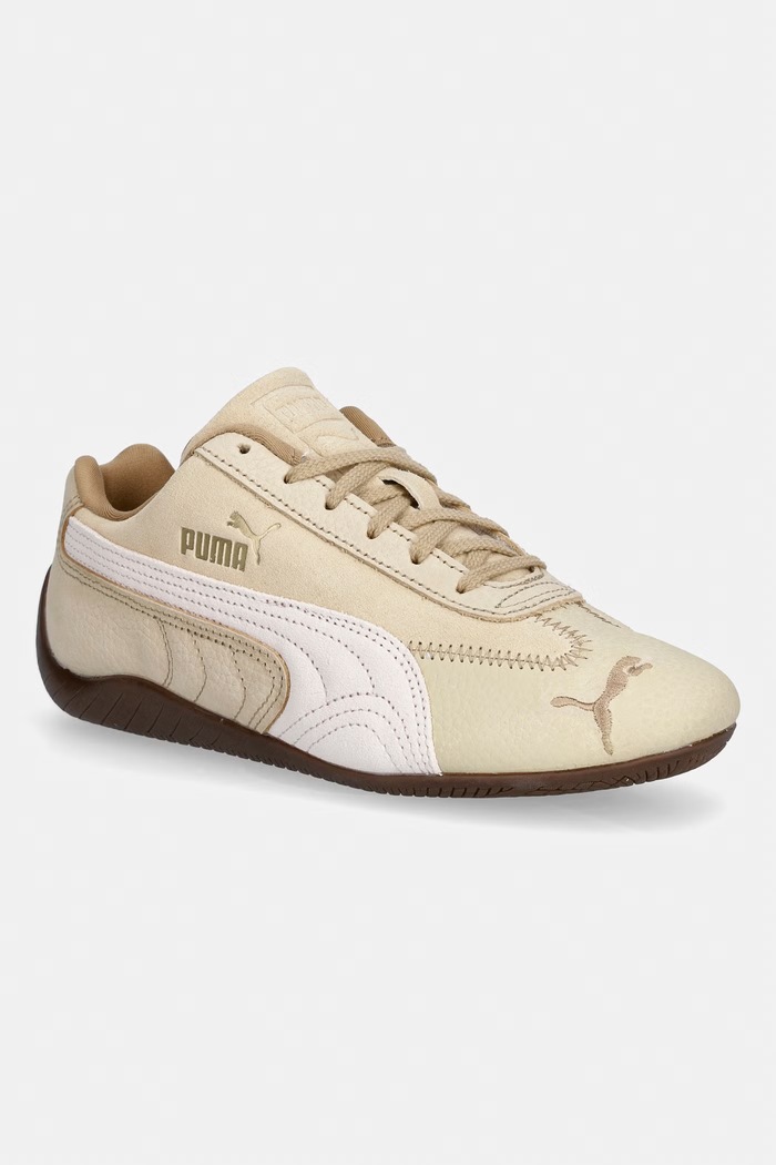Semišové tenisky Puma Speedcat Wine Club Wns plochá béžová 402562