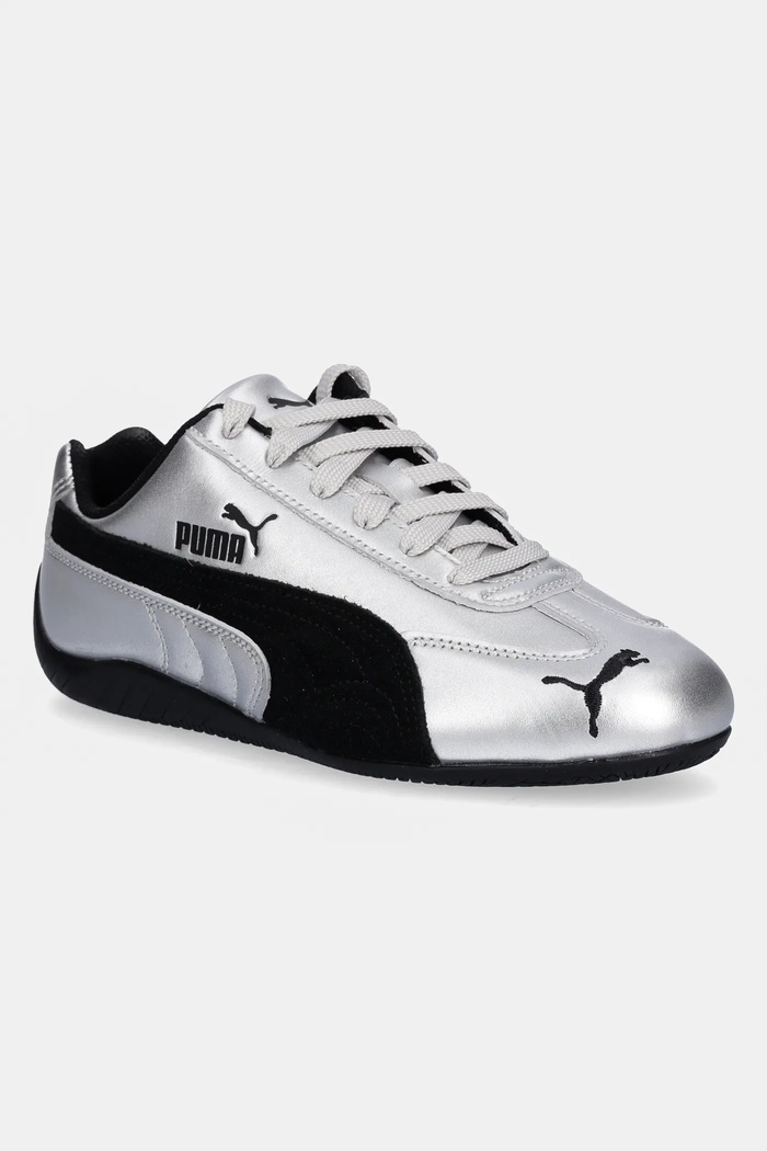 Δερμάτινα sneakers Puma Speedcat φλατ γκρί 403689