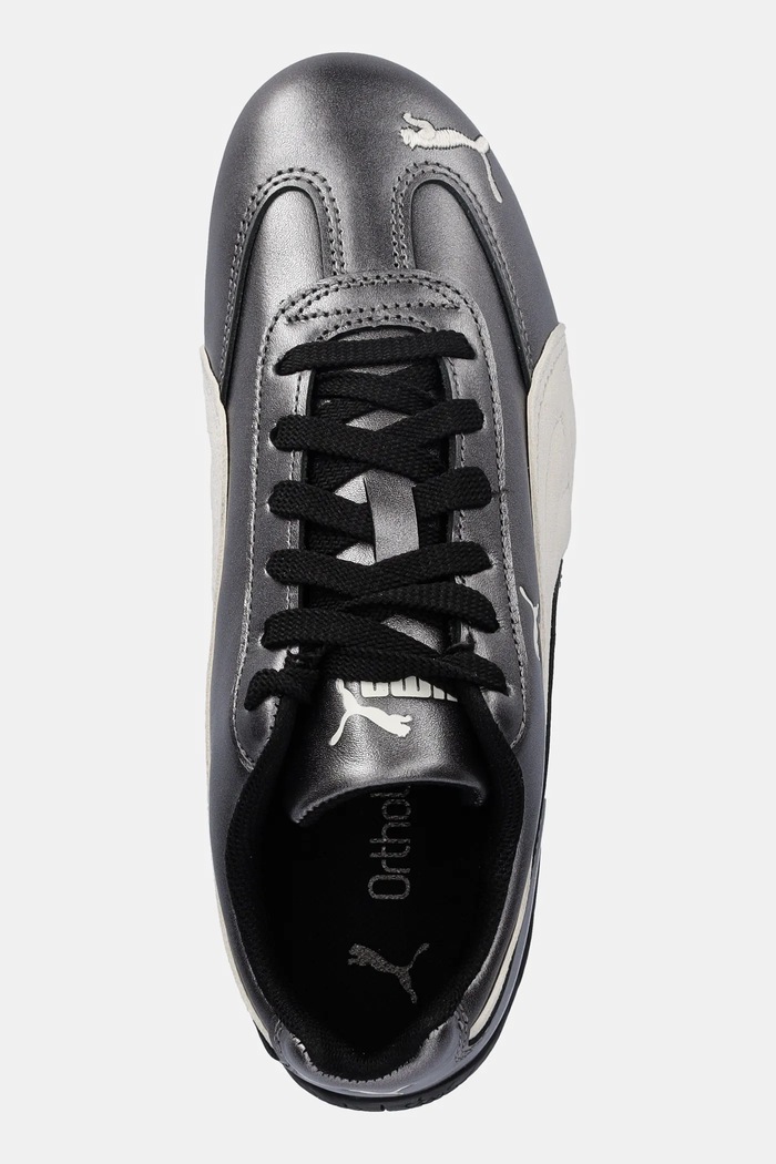 Шкіряні кросівки Puma Speedcat срібний 403689