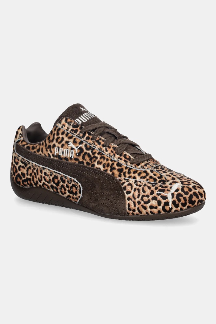 Puma sneakersy zamszowe Speedcat Wild Wns płaska brązowy 406690