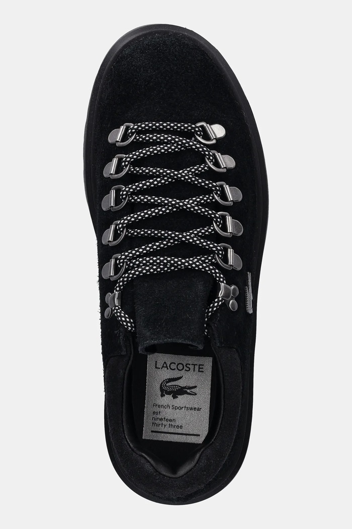 Semišové tenisky Lacoste Baseshot Winter Sneakers tmavomodrá 50SFA0041