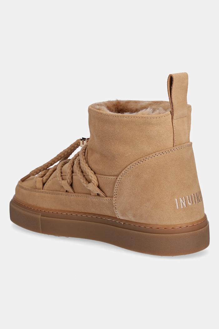 Încălțăminte Inuikii cizme de zăpadă din piele întoarsă Classic Low 1001.001.0092.251 bej