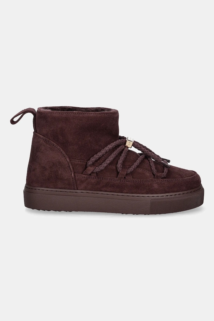 Inuikii stivali da neve in camoscio Classic Low 1001.001.0092.518 granata AW25